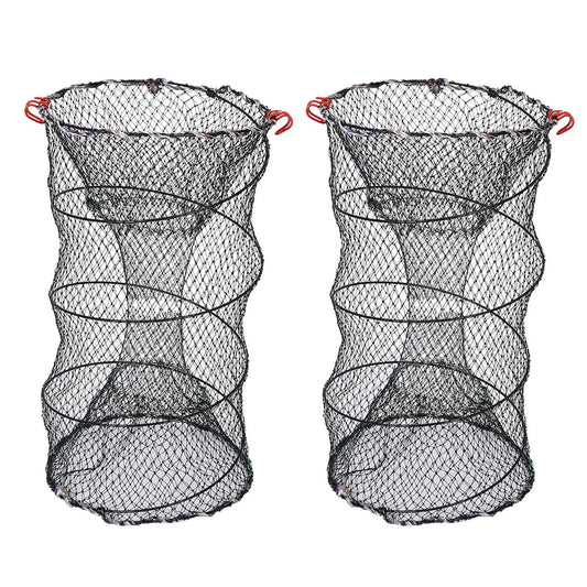 Rottco 2Pcs Crab Trap Bait Nets Shrimp Prawn Crayfish Lobster Bait