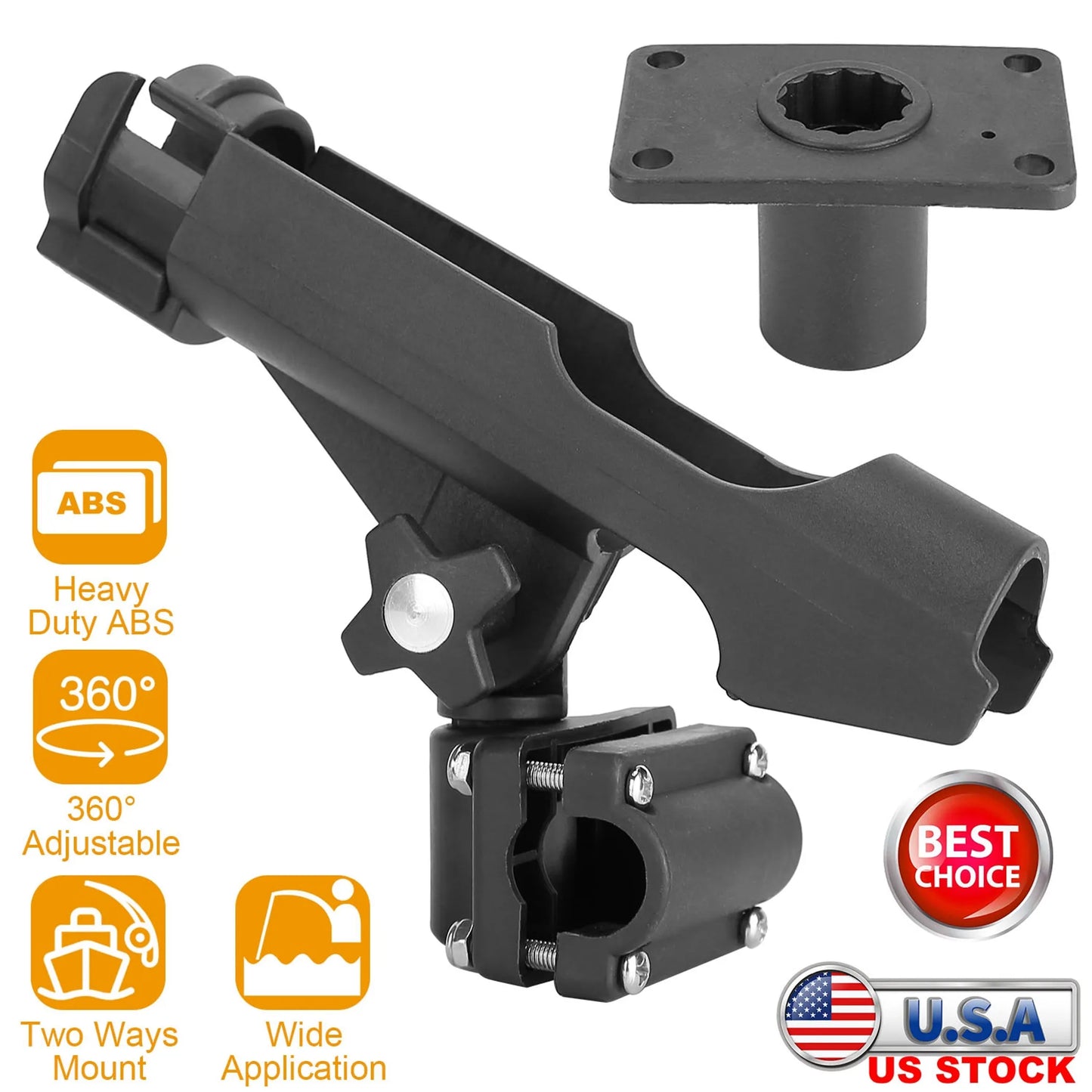 Rottco Boat Fishing Pole Rod Holder