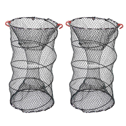 Rottco 2Pcs Crab Trap Bait Nets Shrimp Prawn Crayfish Lobster Bait