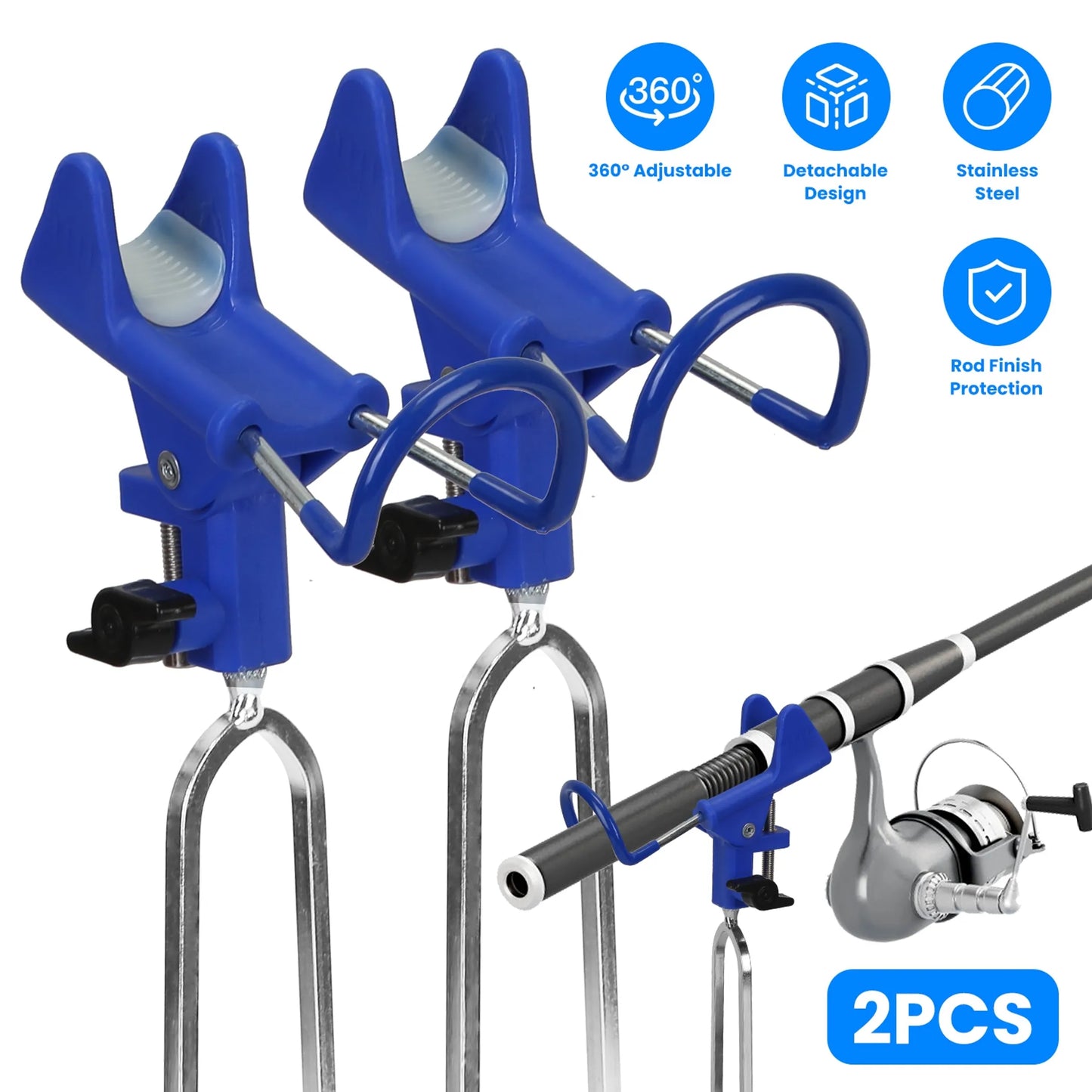 Rottco 2Pcs Fishing Rod Holders