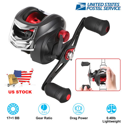 Rottco Baitcasting Fishing Reel 17.5lbs Max